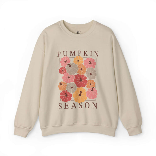 Pumpkin Season: Boho Fall Sweatshirt Sweatshirt Printify S Sand