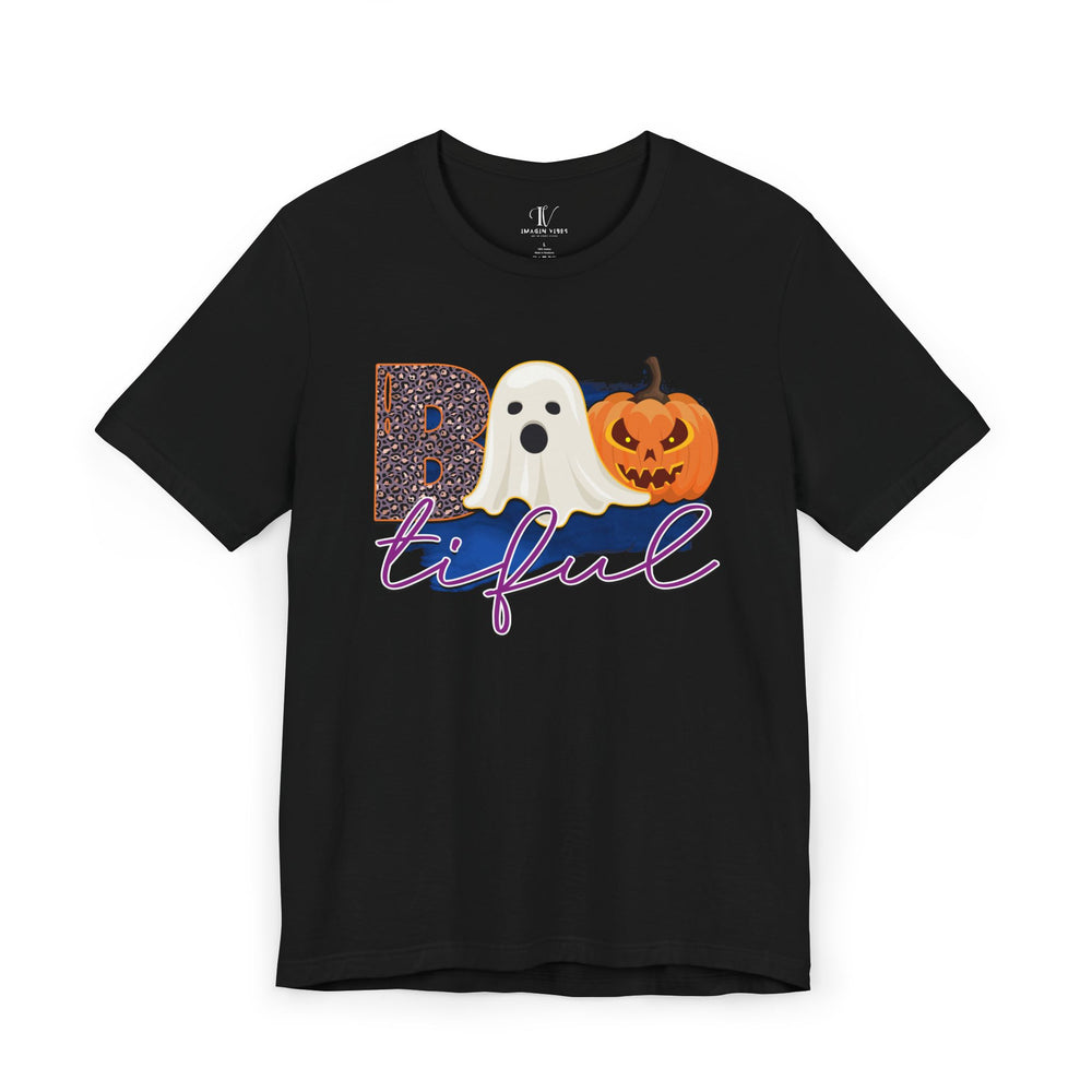 Halloween Boo Unisex Tee - Cute and Spooky T-Shirt Printify Black XS