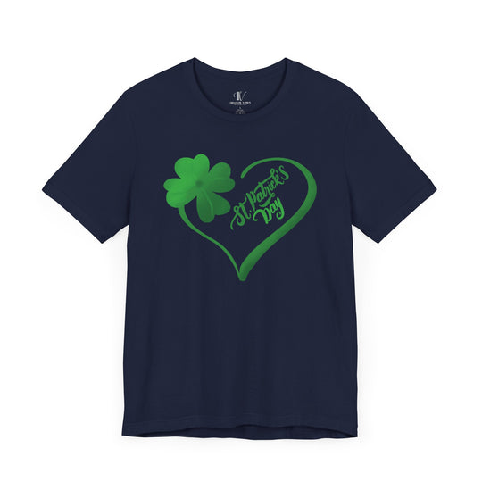 St Patrick's Day Graphic Tee T-Shirt Printify Navy XS