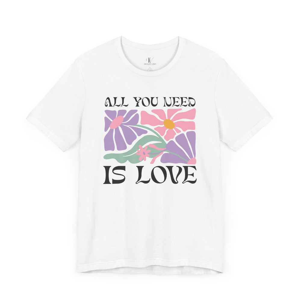All You Need Is Love: Boho Vibes T-Shirt T-Shirt Printify White XS