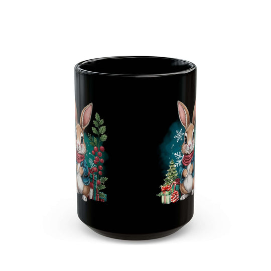 Christmas Bunny Mug Mug Printify 15oz