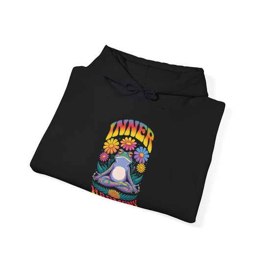 Hoodie Inner Harmony Frog Psychedelic Hoodie Printify