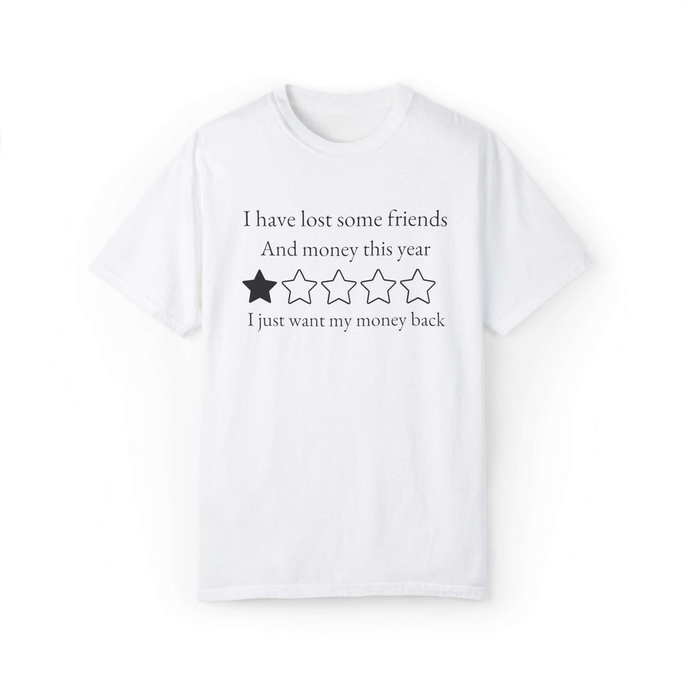 Funny Money Back Unisex T-shirt T-Shirt Printify White S