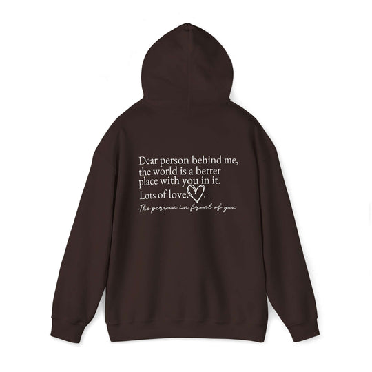 Dear Person Behind Me Hoodie Hoodie Printify