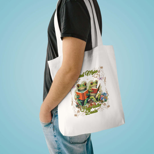 Frog-tastic Tote Bag Bags Printify One size Cream