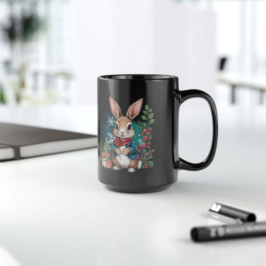 Festive Bunny Mug Mug Printify
