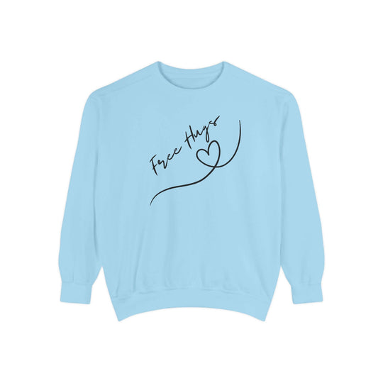 Free Hugs Sweatshirt Sweatshirt Printify Chambray S