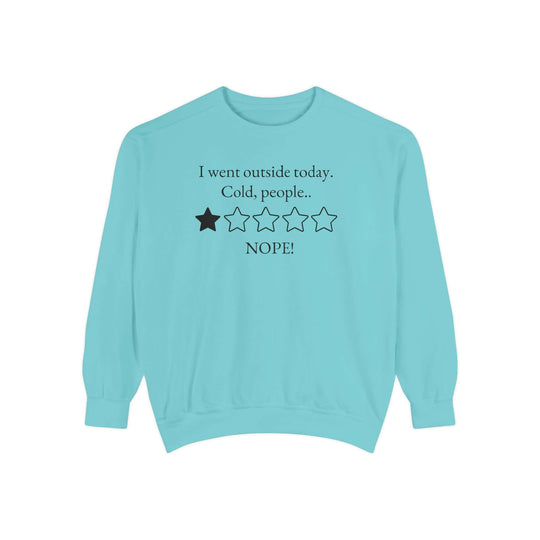 Cold People NOPE Unisex Sweatshirt Sweatshirt Printify Chalky Mint S
