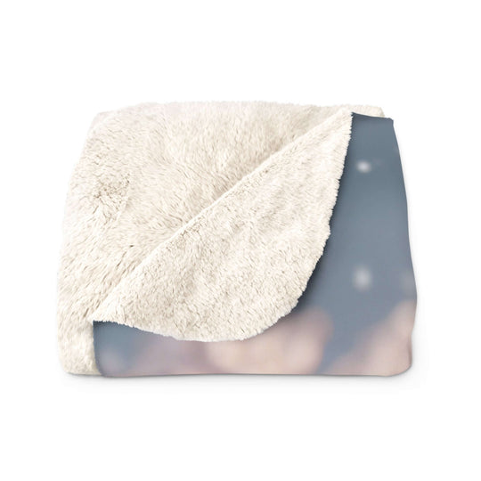 Sherpa Fleece Blanket - Snowy Rose Home Decor Printify