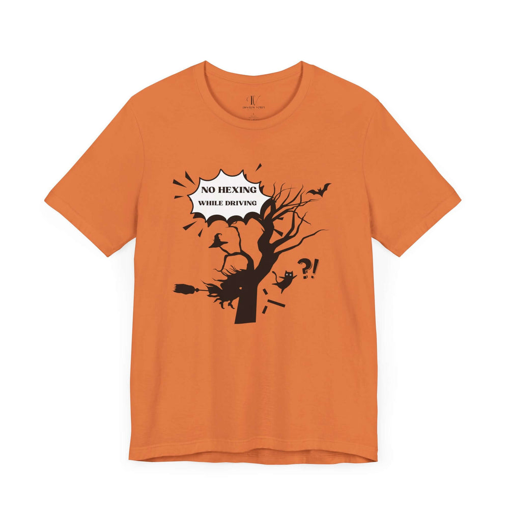 Halloween Witch Tee T-Shirt Printify Burnt Orange XS