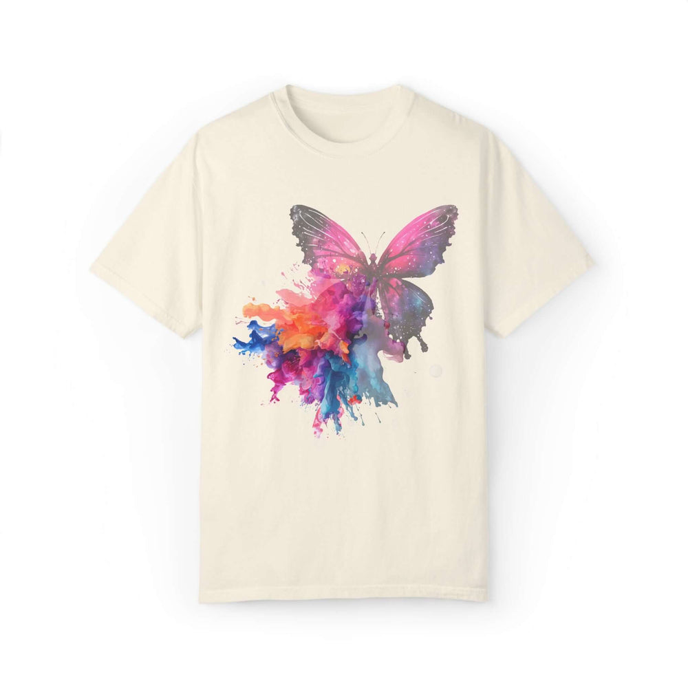 Butterfly Watercolor T-shirt T-Shirt Printify Ivory S