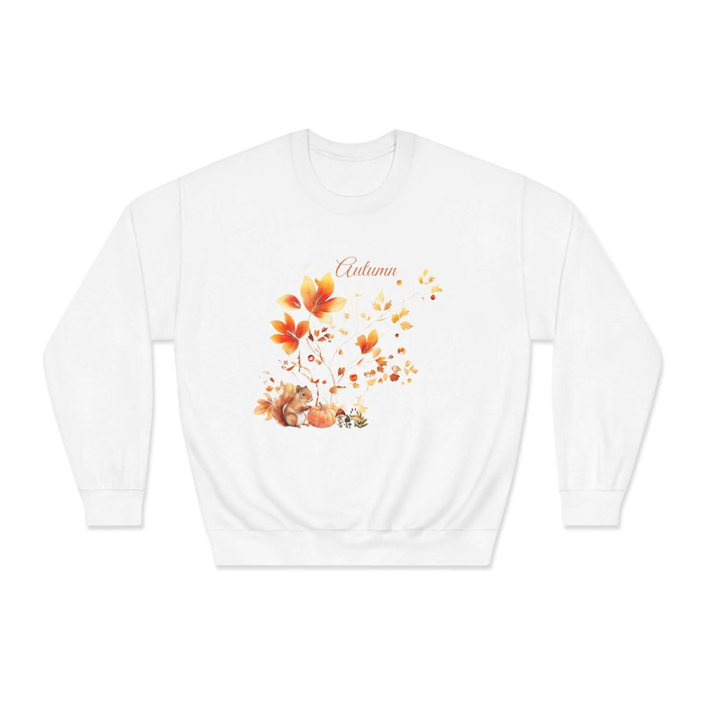 Autumn Theme Sweatshirt Sweatshirt Printify White S