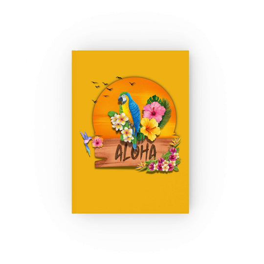 Tropical Aloha Journal Paper products Printify Ruled line 5.2" x 7.4"