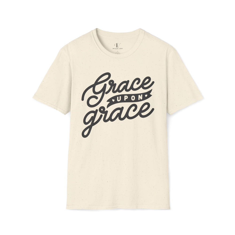 Grace Upon Grace T-Shirt: Christian Faith Apparel T-Shirt Printify Natural S