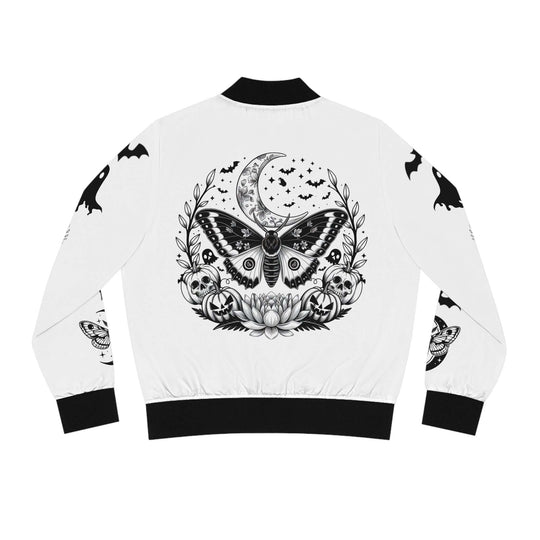 Gothic Moth Bomber Jacket All Over Prints Printify