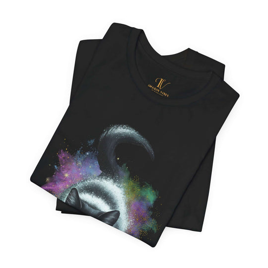 Cat Cosmic Tee T-Shirt Printify