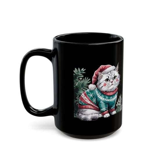 Cat Christmas Mug Mug Printify