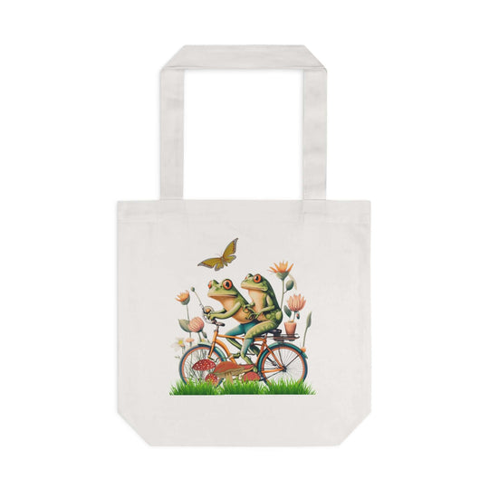 Frog Tote Bag Bags Printify One size Cream