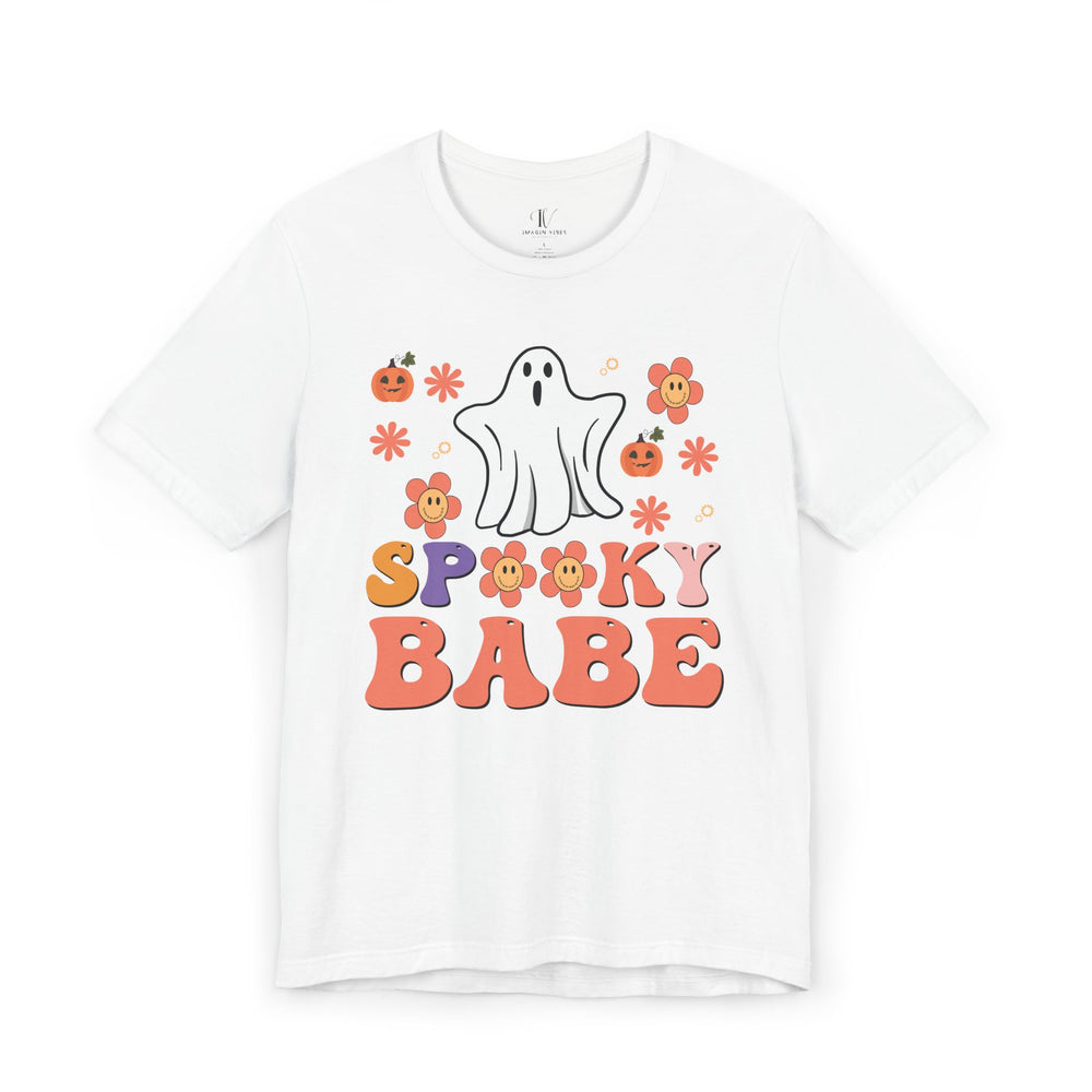 Spooky Babe Halloween T-Shirt T-Shirt Printify White XS