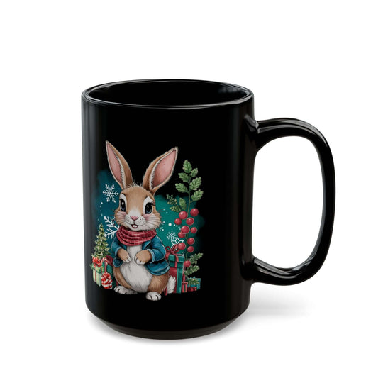 Festive Bunny Mug Mug Printify 15oz