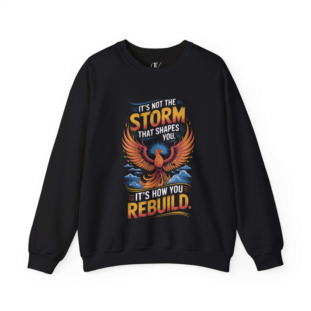 Phoenix Resilience Sweatshirt Sweatshirt Printify S Black