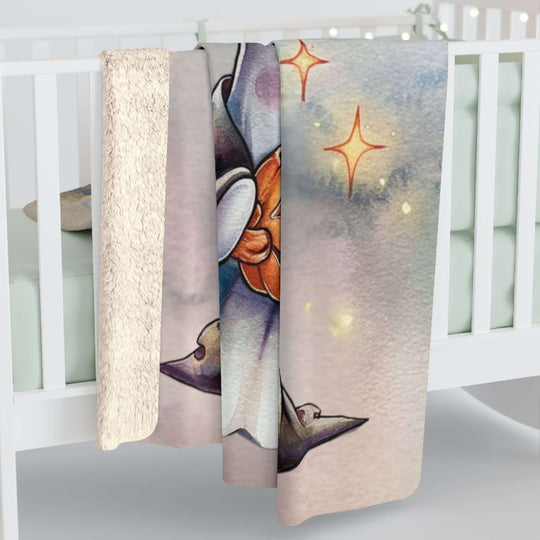 Sherpa Fleece Blanket - "Sweet Dreamzzz" Ghost Home Decor Printify