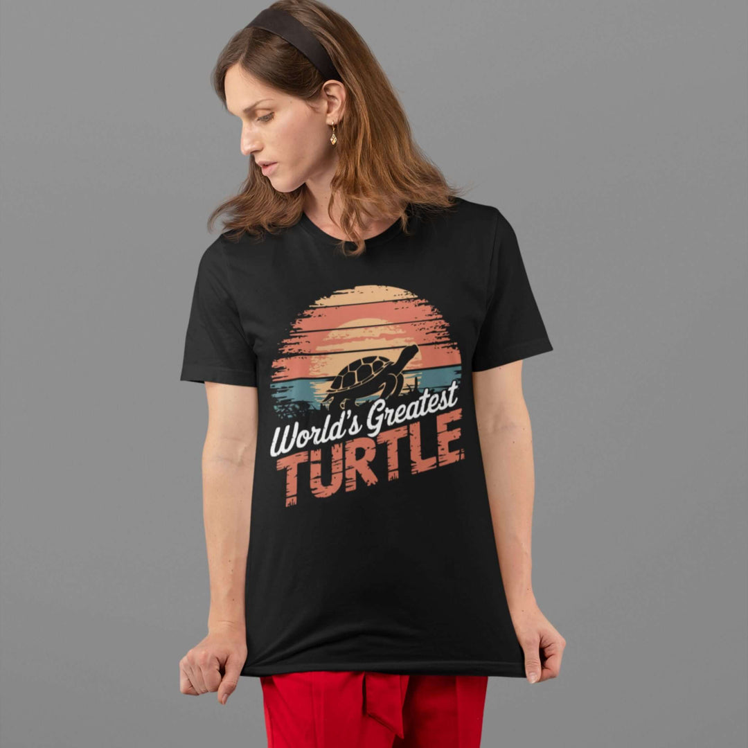 "World's Greatest Turtle" Retro T-Shirt T-Shirt Printify
