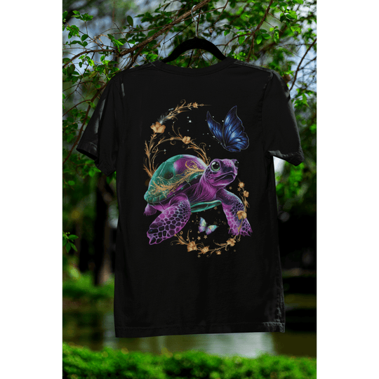 Turtle Dream Unisex T-shirt T-Shirt Printify Black XL