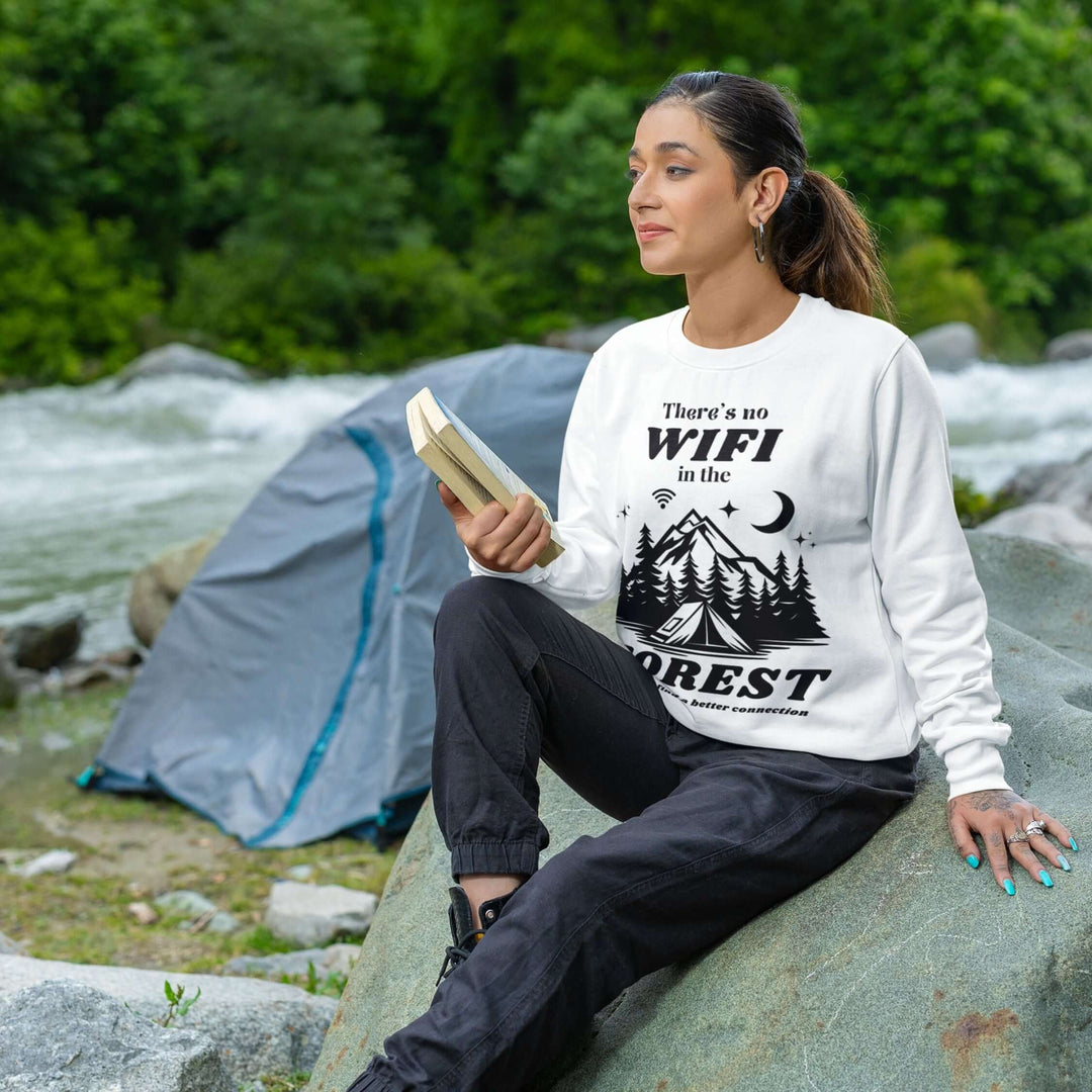 Forest Connection Sweatshirt Sweatshirt Printify L White
