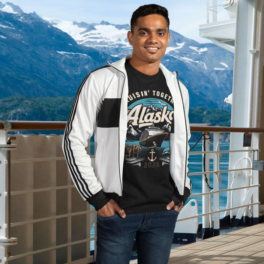 Cruise Ship Adventure Unisex T-shirt - Cruisin' Together Alaska 2025 T-Shirt Printify Black XL