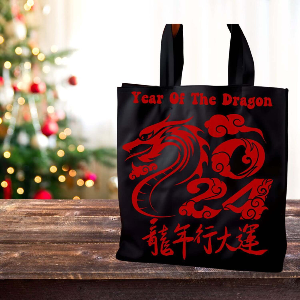 2024 Year of the Dragon Tote Bag Accessories Printify