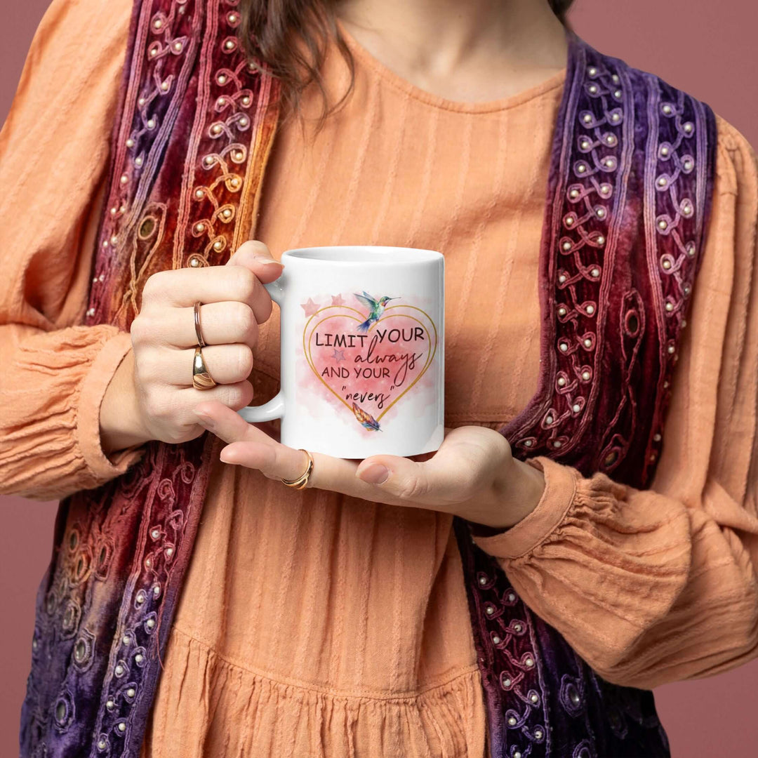 Motivational Watercolor Ceramic Mug Mug Printify 11oz