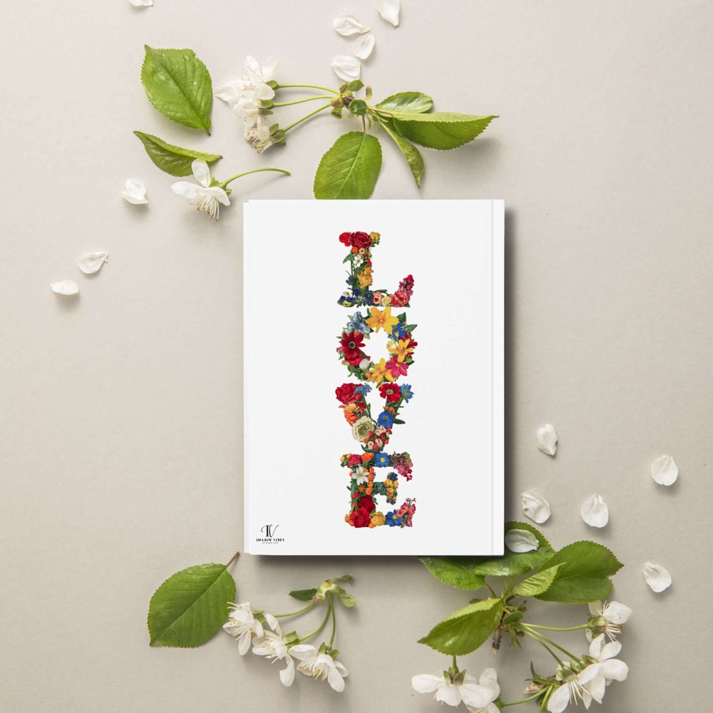 Hard Backed Journal - Romantic and Delicate Hummingbird Love Paper products Printify
