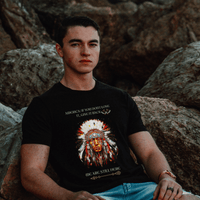 L'Amérique l'aime ou le rend T-shirt vintage de <br> Profitez-en ! Chemise indigène autochtone