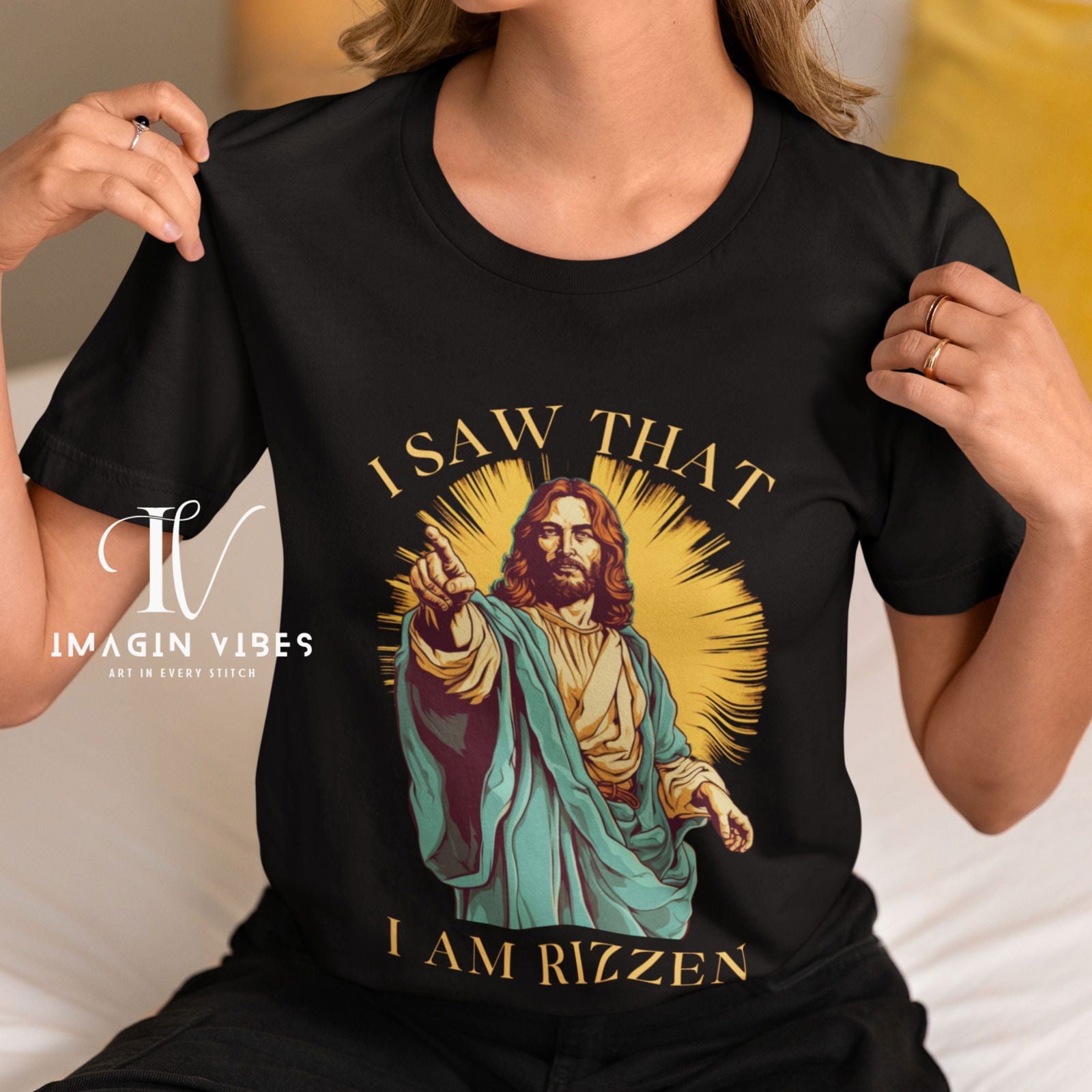 Graphic Tee - I SAW THAT I AM RIZZEN T-Shirt Printify
