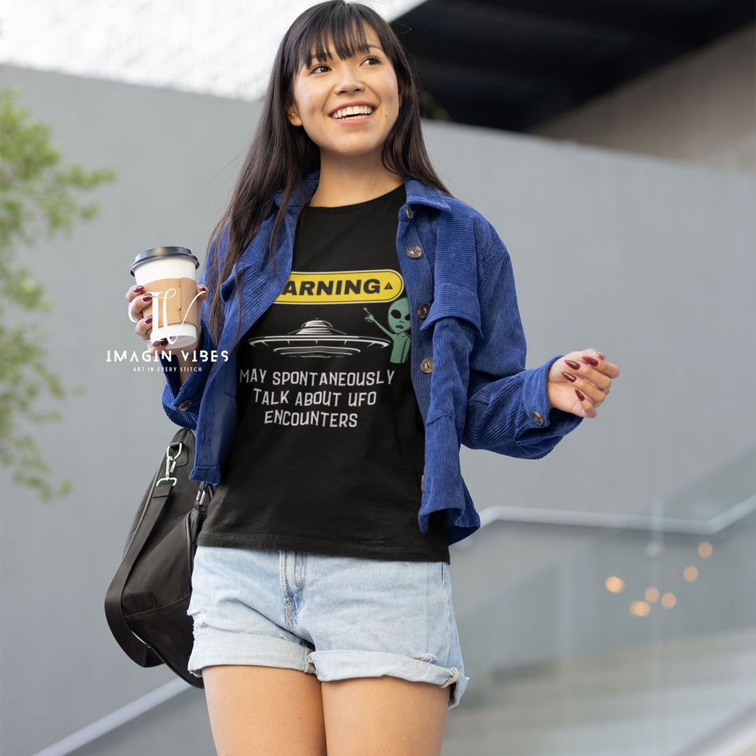 Alien Warning Unisex T-shirt T-Shirt Printify