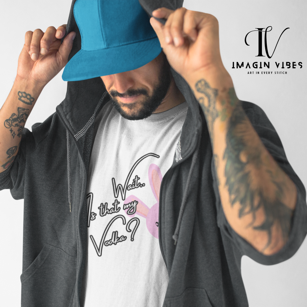 Funny Bunny Vodka t-shirt T-Shirt Printify