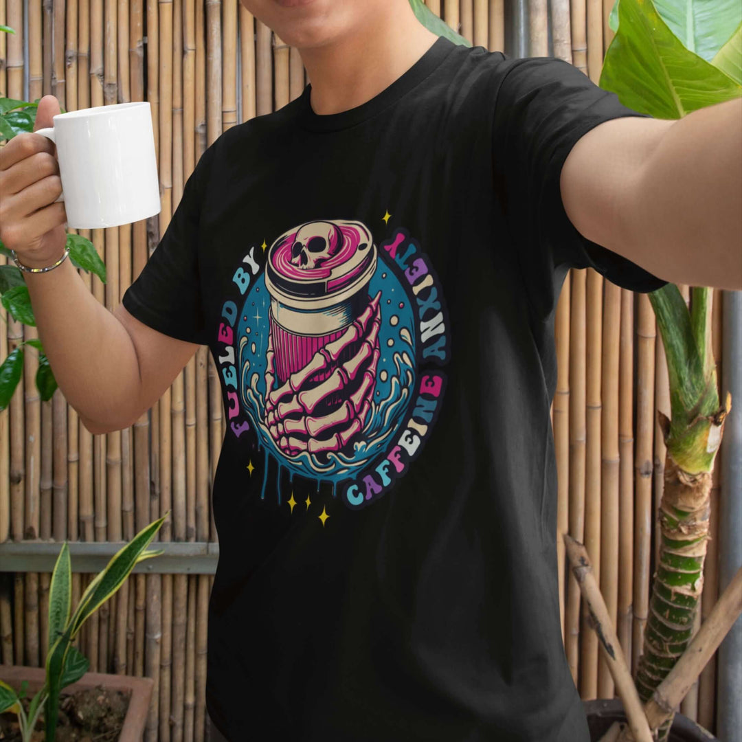 Caffeine & Anxiety Tee T-Shirt Printify