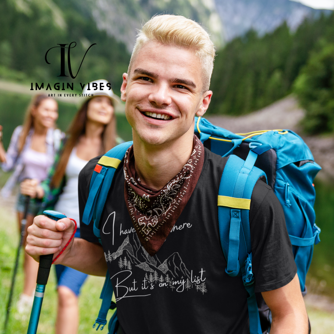 Mountain Range Adventure T-shirt T-Shirt Printify Black M