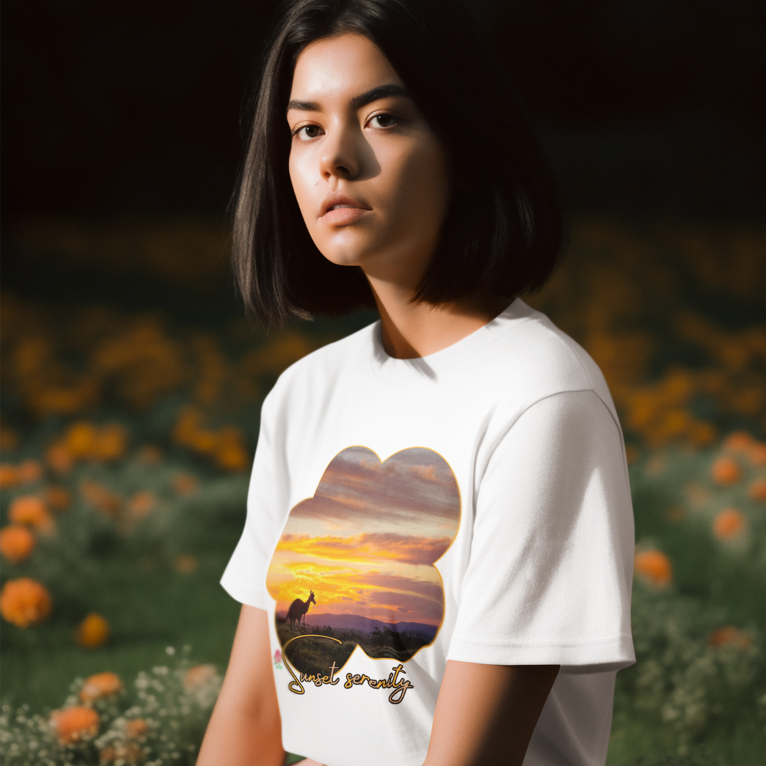 Australian Sunset Dreams: Sunset Serenity Tee T-Shirt Printify White M