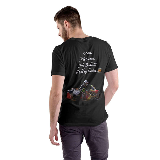 Speedway Motorcycle T-shirt " Hold My Bourbon" T-Shirt Printify