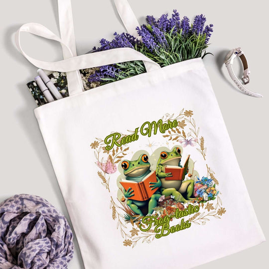 Frog-tastic Tote Bag Bags Printify