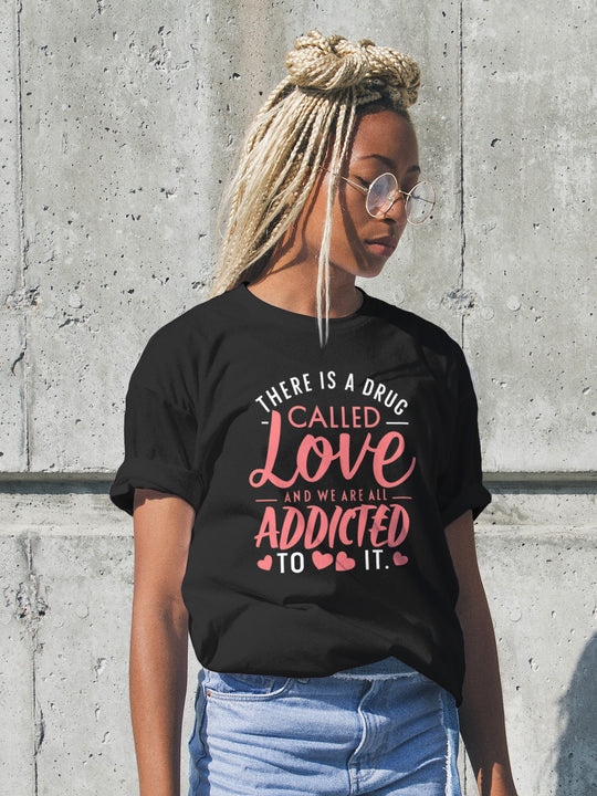 Love Drug Graphic Tee T-Shirt Printify Black S