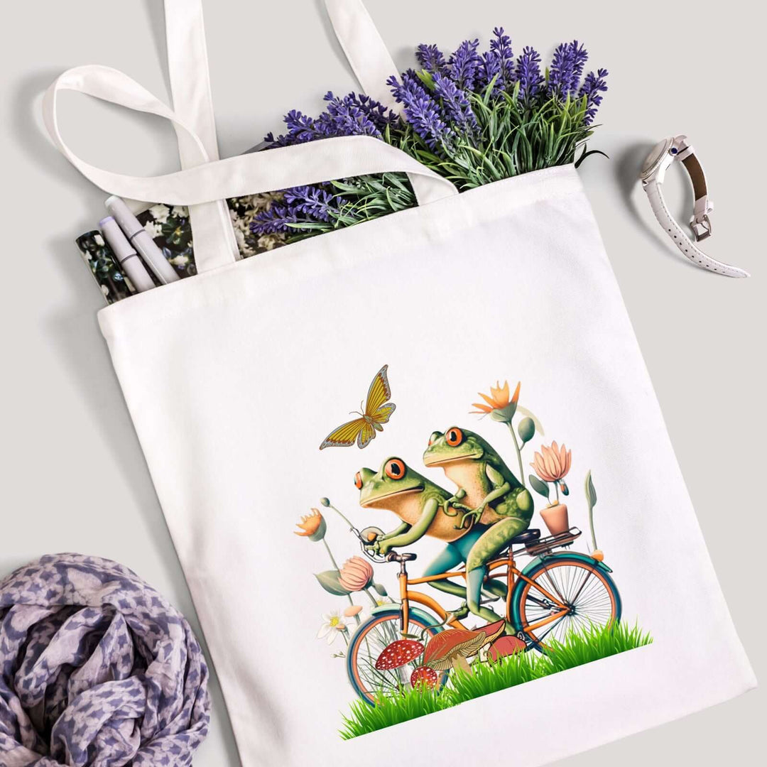 Frog Tote Bag Bags Printify