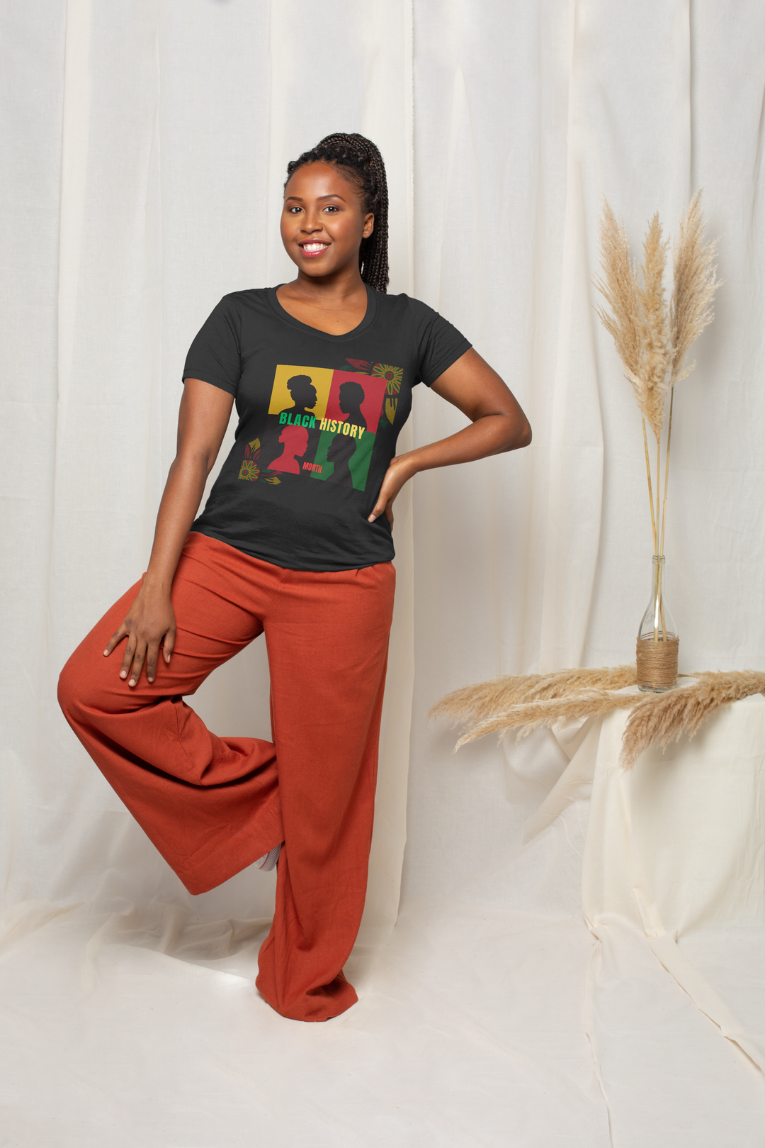 Pan-African Colors T-Shirt T-Shirt Printify Black S