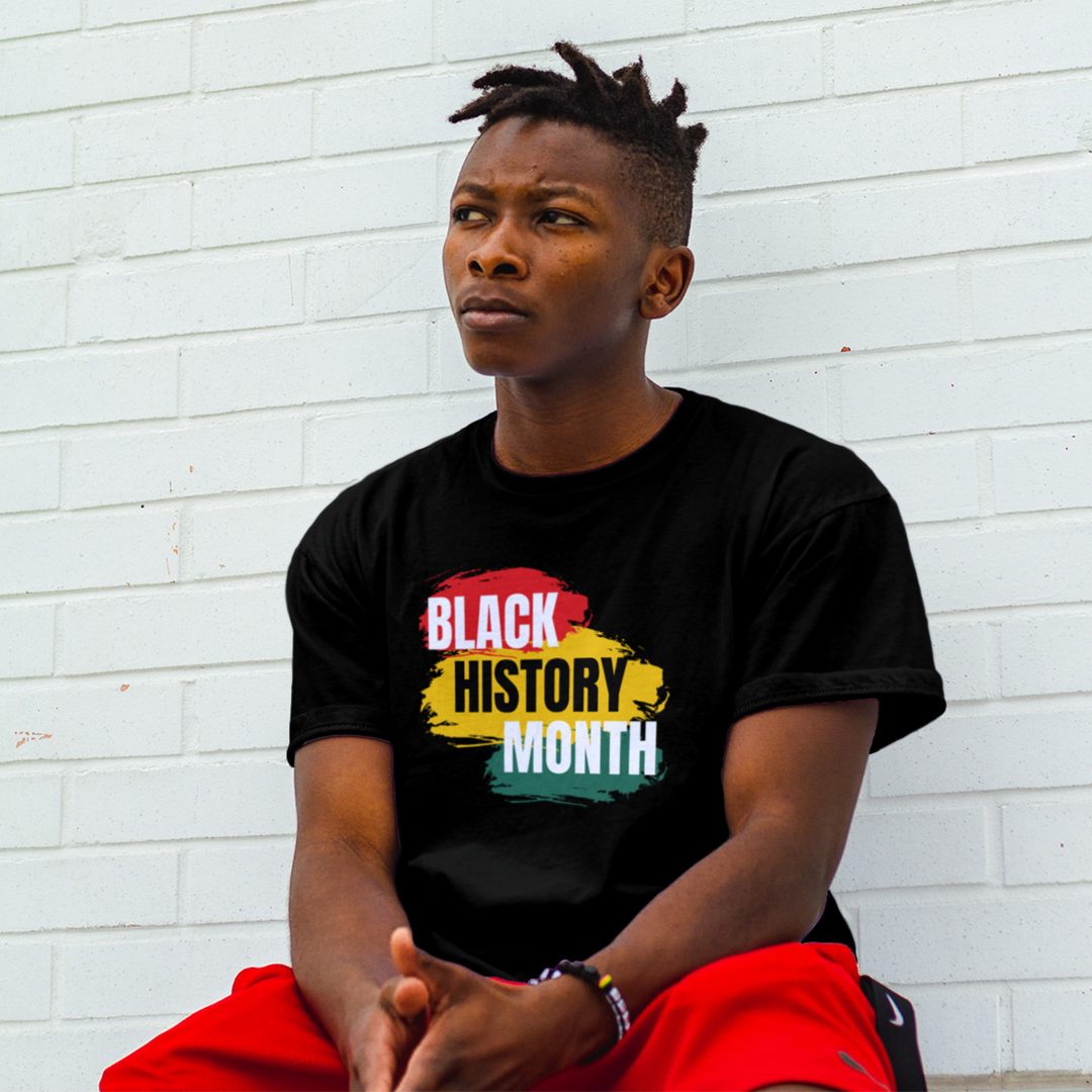 Black History Month T-shirt T-Shirt Printify Black L