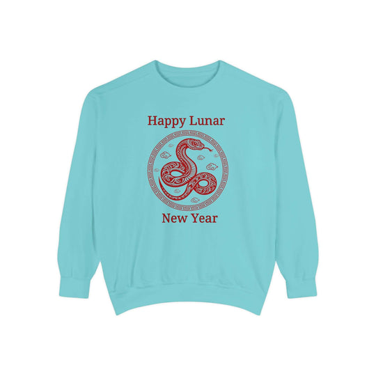 Lunar New Year Sweatshirt - Year of the Snake 2025 Sweatshirt Printify Chalky Mint S