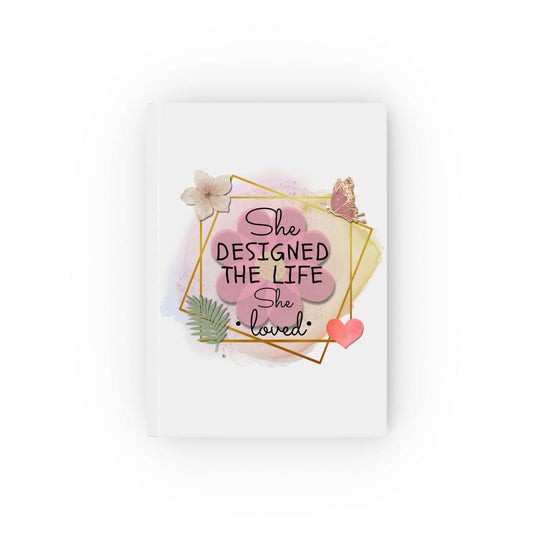 Empowering Floral Journal Paper products Printify Graph 5.2" x 7.4"