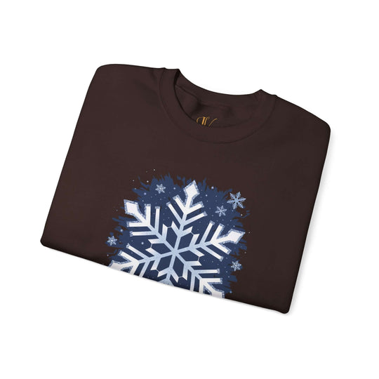 Winter Snowflakes Crewneck Sweatshirt - Snowflakes and Chill Sweatshirt Printify