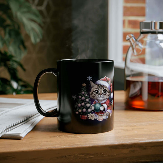 Ceramic Mug - Christmas Tabby Cat Mug Printify